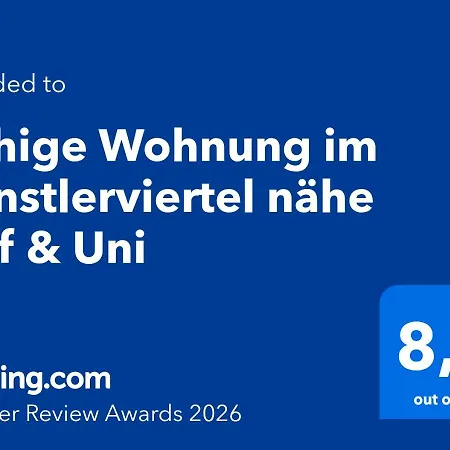Ruhige Im Kuenstlerviertel Naehe Hbf & Uni *